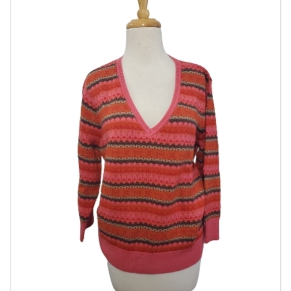 Talbots Merino Wool V-neck Sweater Petite Extra Large - Picture 2 of 7